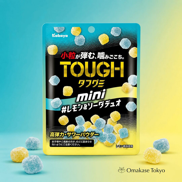 Kabaya Tough Gummy Mini Lemon Soda 80g x8 1.41 lb