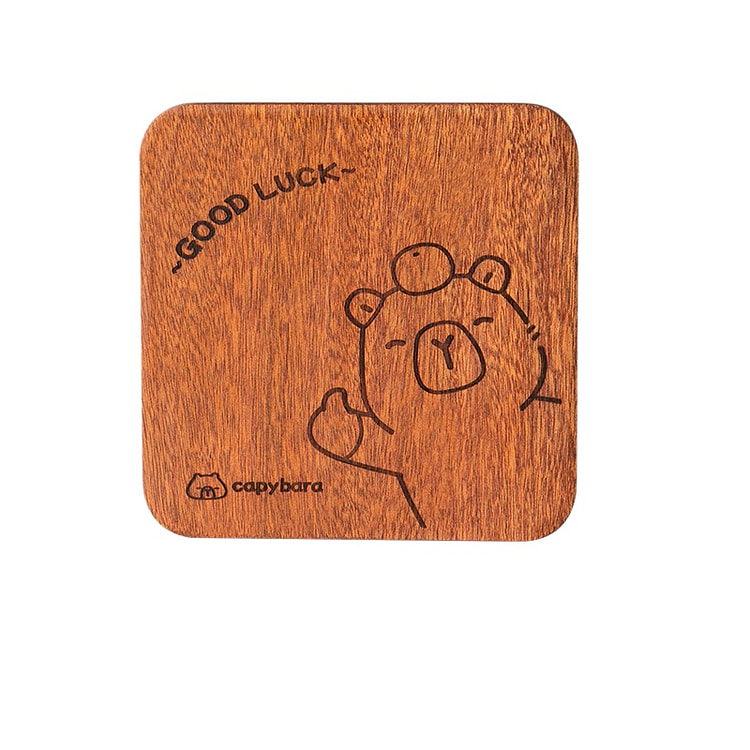 Suncha Square Ebony Anti-scald Pot Mats, 2pcs 1 count