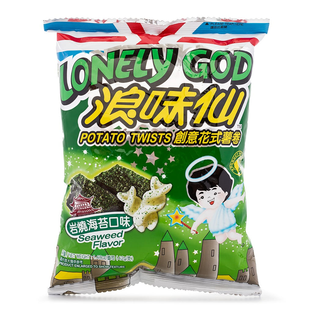 Want Want Lonely God Potato Twists, Seaweed Flavor 42 g