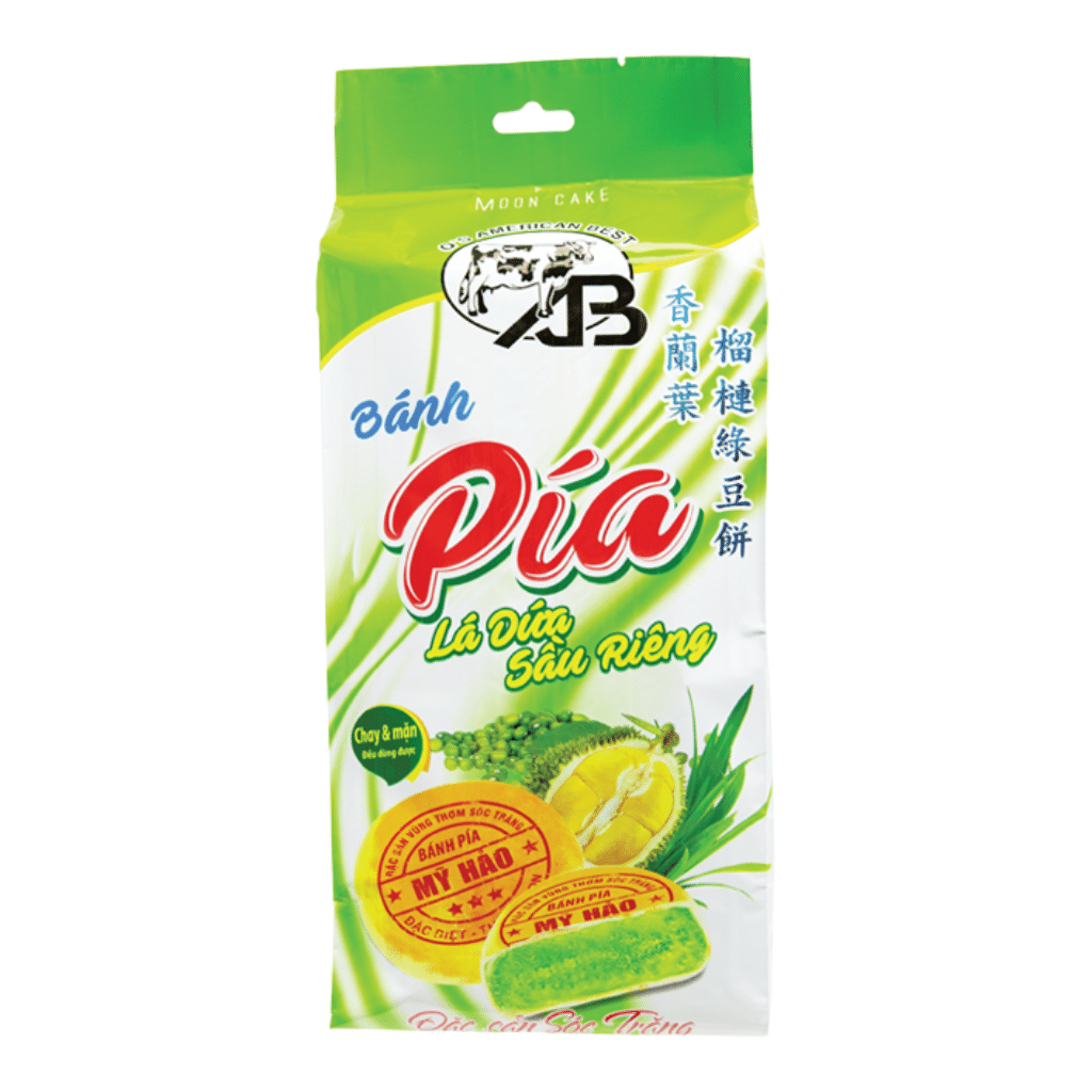 AB Brand Pia Cake Pandan – Durian 14 oz