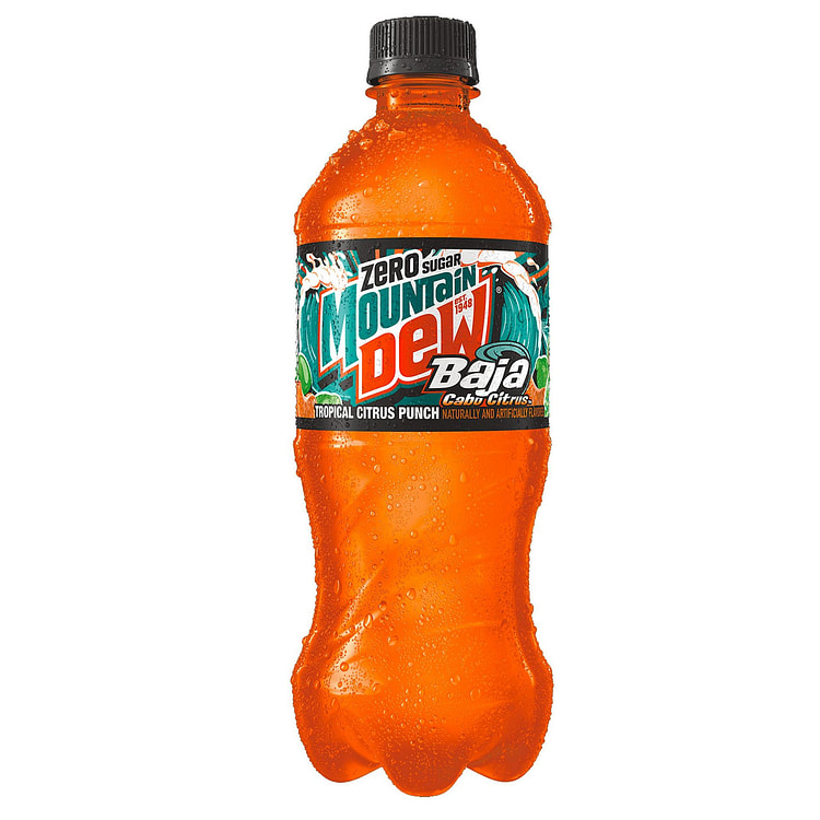 Mountain Dew Zero Sugar Baja Cabo Citrus 20oz 1 each