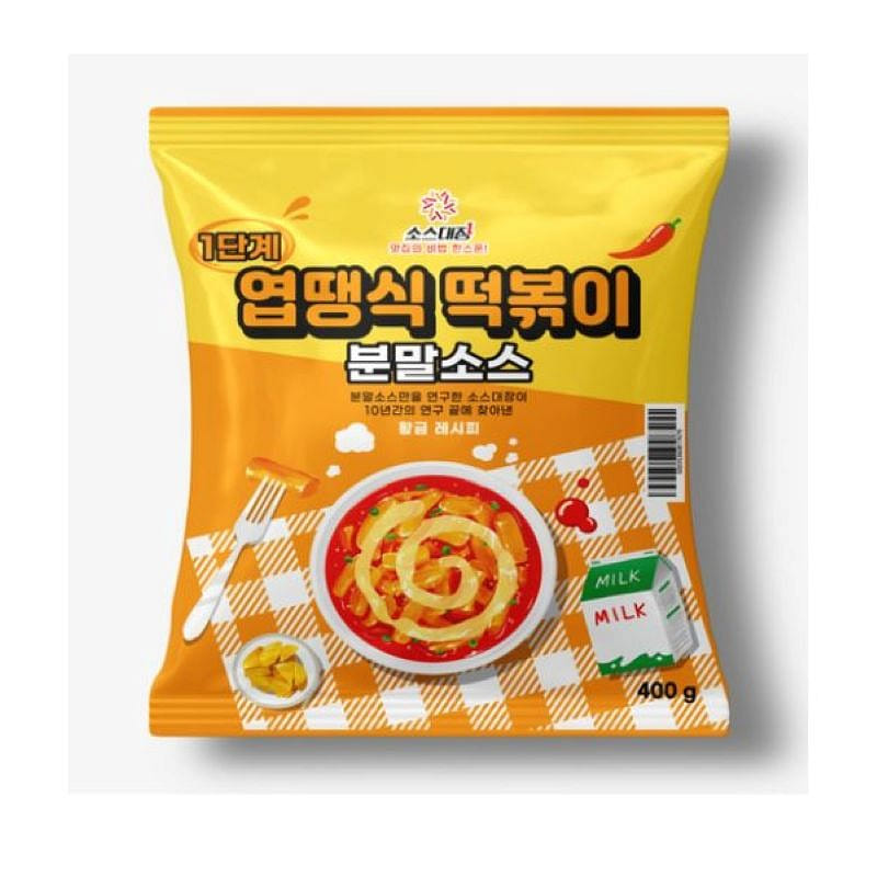 Sauce Captain Yeopddaeng Tteokbokki Powder Lv1 400 g