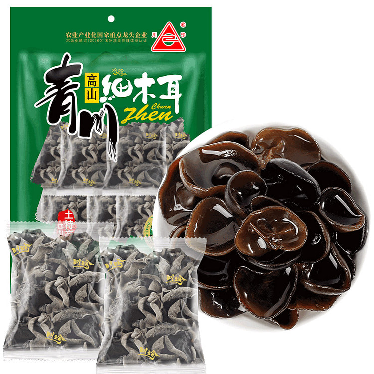 川珍 青川细木耳黑木耳椴木耳土特产 100g*1袋