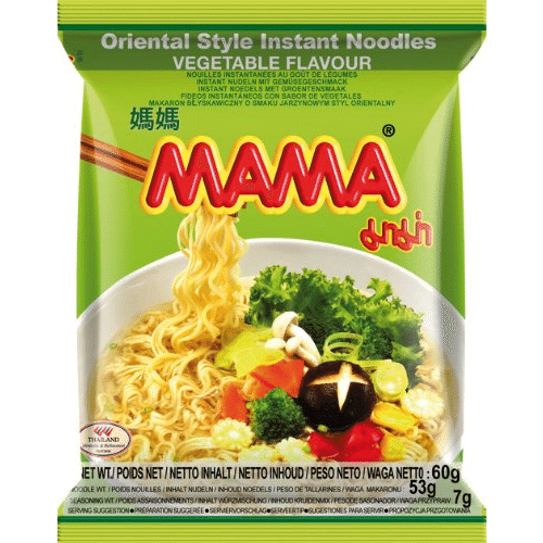 Mama Oriental Style Instant Noodles, Vegetable Flavour 1 count 1 each