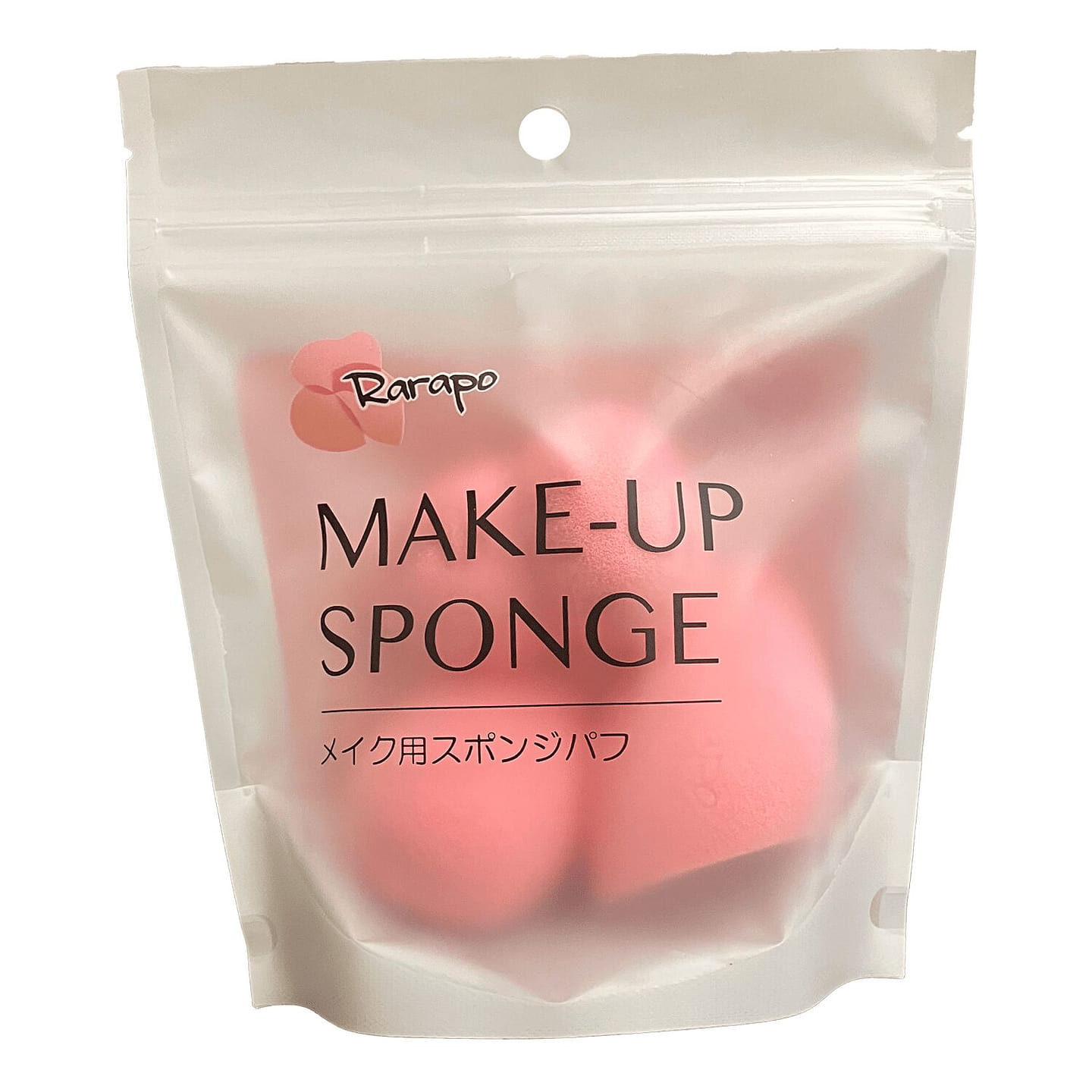 ITO Rarapo Makeup Sponge Pink 3 Shapes Set 1 pack