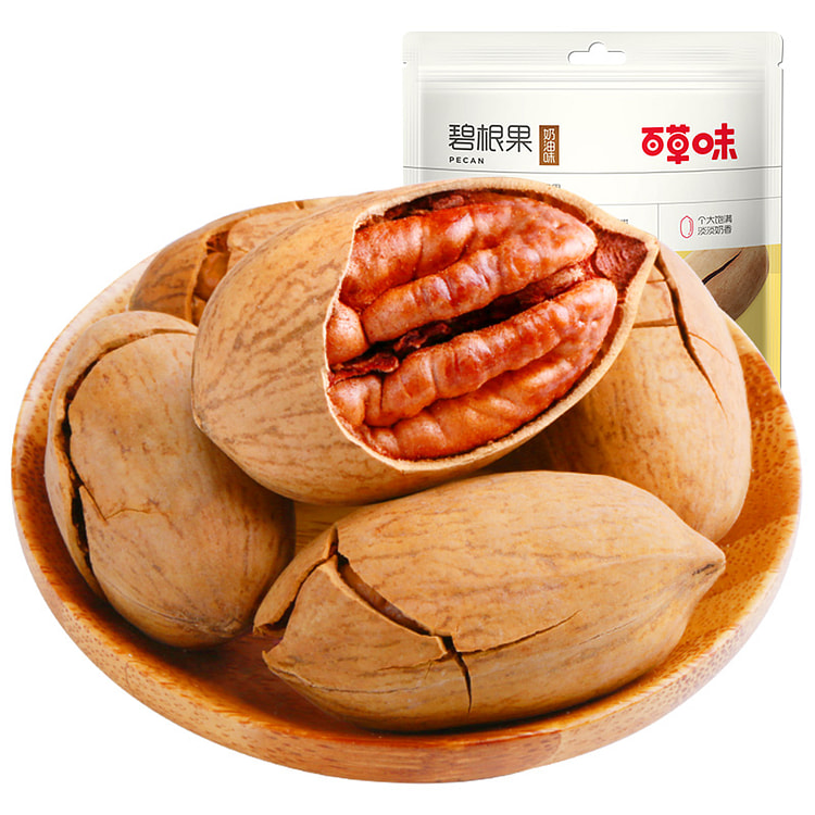 百草味坚果碧根果每日干果仁奶油味100g*1袋