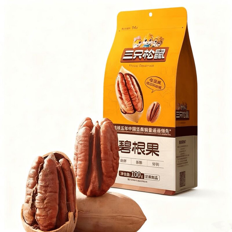 Three Squirrels Pecans Essential for New Year, Hea 100 g