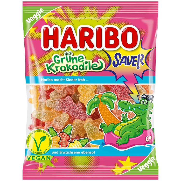 Haribo 绿鳄鱼 175g（德国）