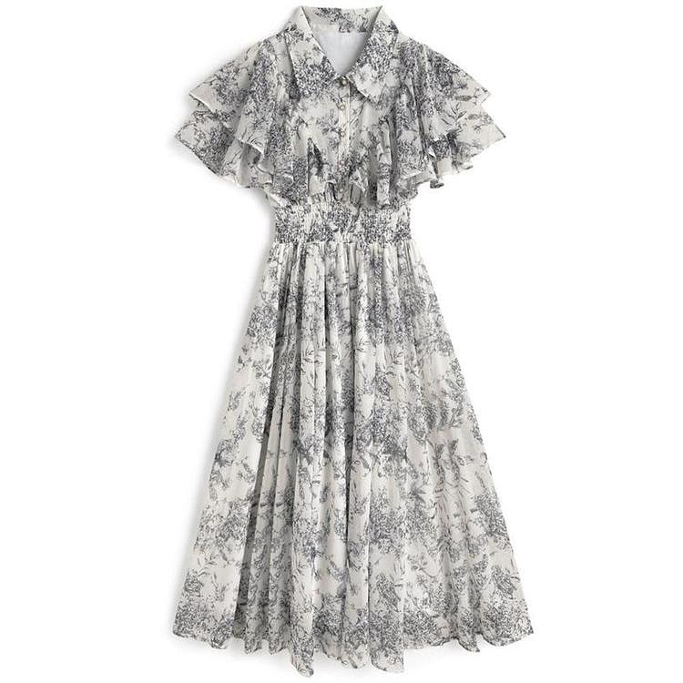 GRL Floral Lace Dress Ivory F