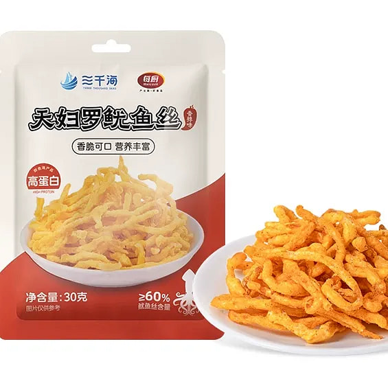 Fried shredded squid spicy flavor 30g*1 bag