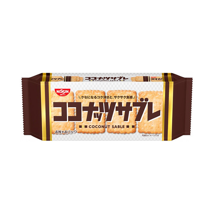 日清 椰子 香脆 饼干 原味 16枚