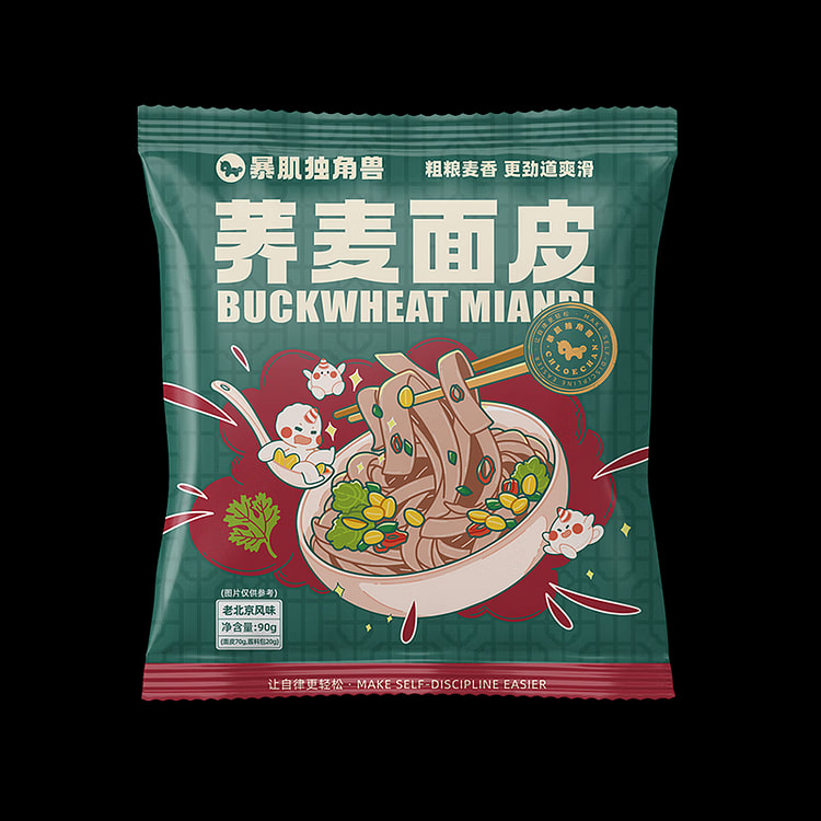 暴肌独角兽 荞麦面皮 老北京风味 90g