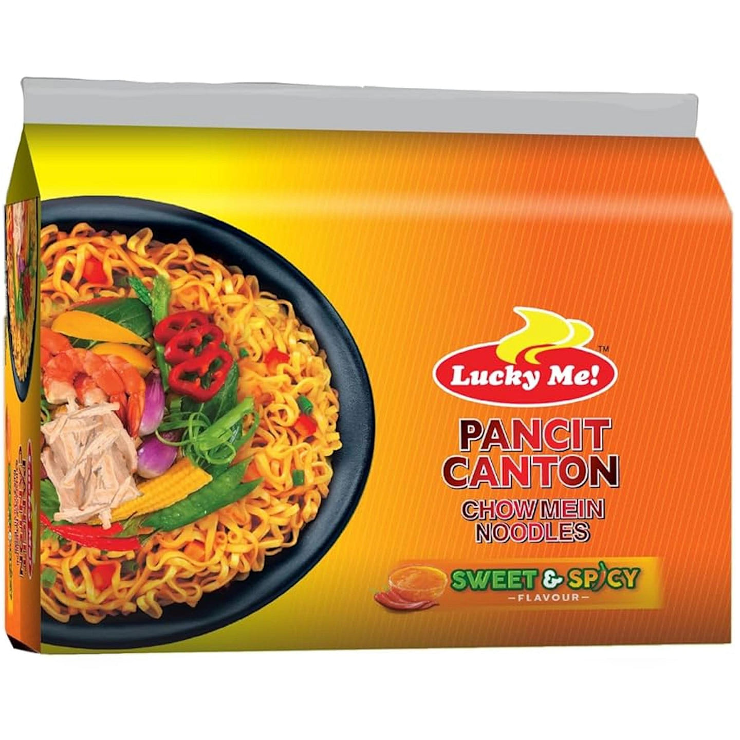 Lucky Me! Instant Pancit Canton Sweet and Spicy pack of 6 1 each