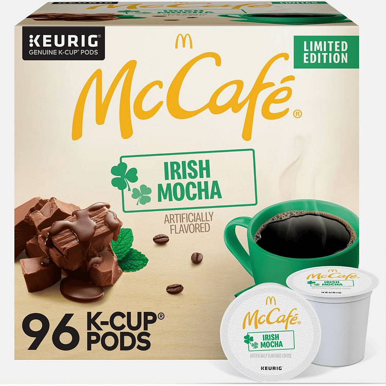 麦咖啡爱尔兰摩卡,K-Cup 胶囊风味咖啡,96 1 瓶