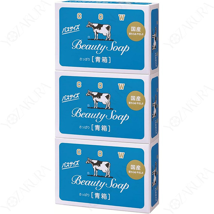 Cow 蓝盒 牛奶香皂 130g × 3个装