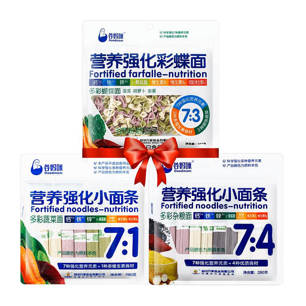 Goodmom Fortified Nutrition Noodles 3 in 1 Set 1 box