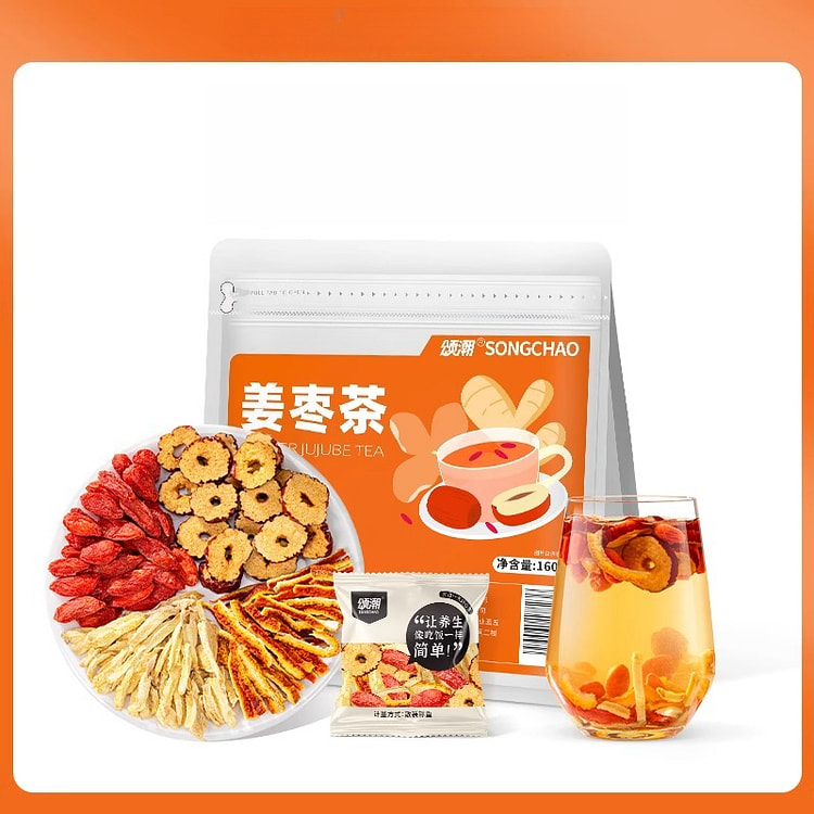 Songchao Ginger and Jujube Tea 160g*1 bag 160 g