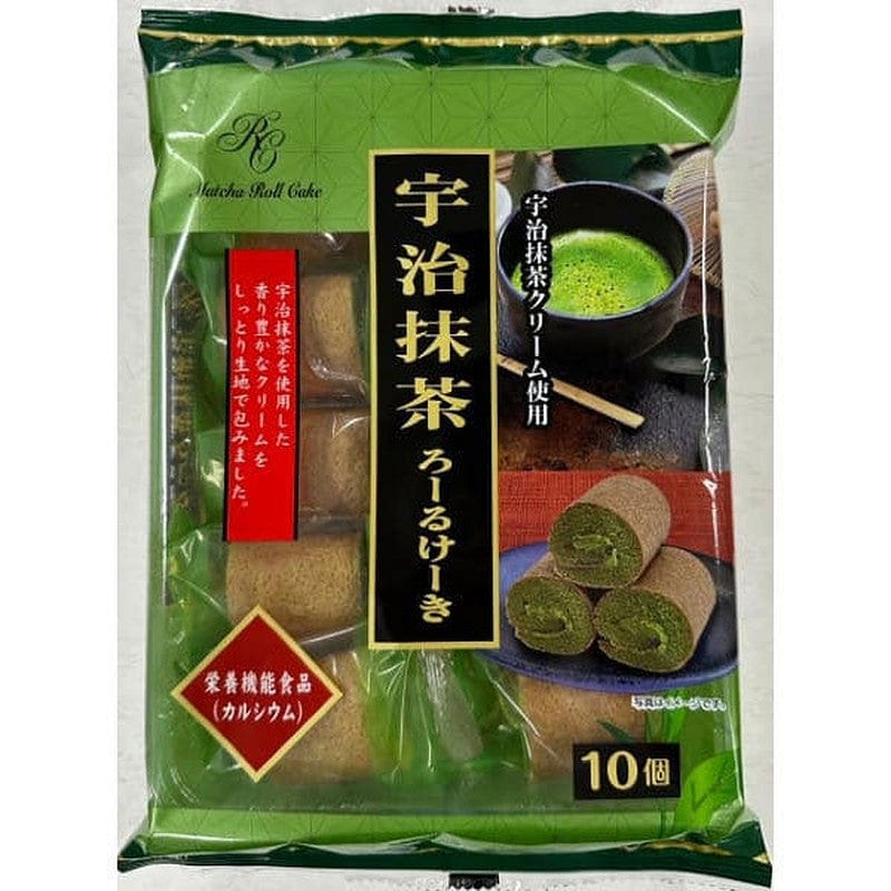 Yamauchi Seika Uji Matcha Roll Cake (10 pieces) 1 each