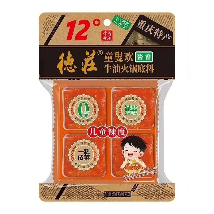 德莊重庆特产德庄火锅底料12度微辣360g*1
