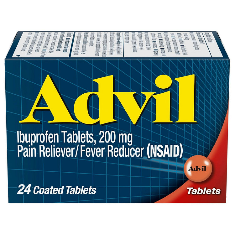 Advil Ibuprofen 200mg Pain Reliever 24 Count 1 box