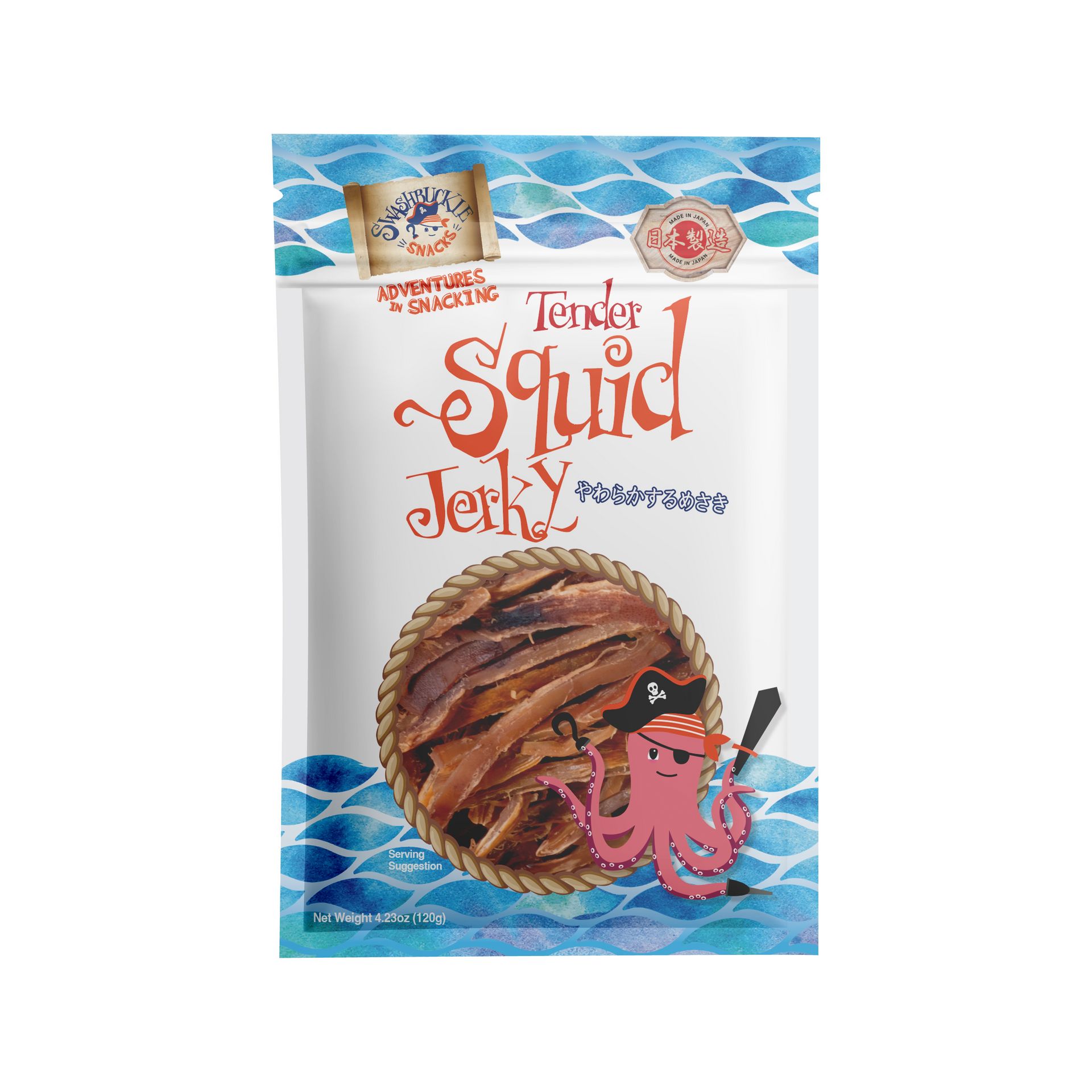 Tender Squid Jerky 120g 4.23 ออนซ์