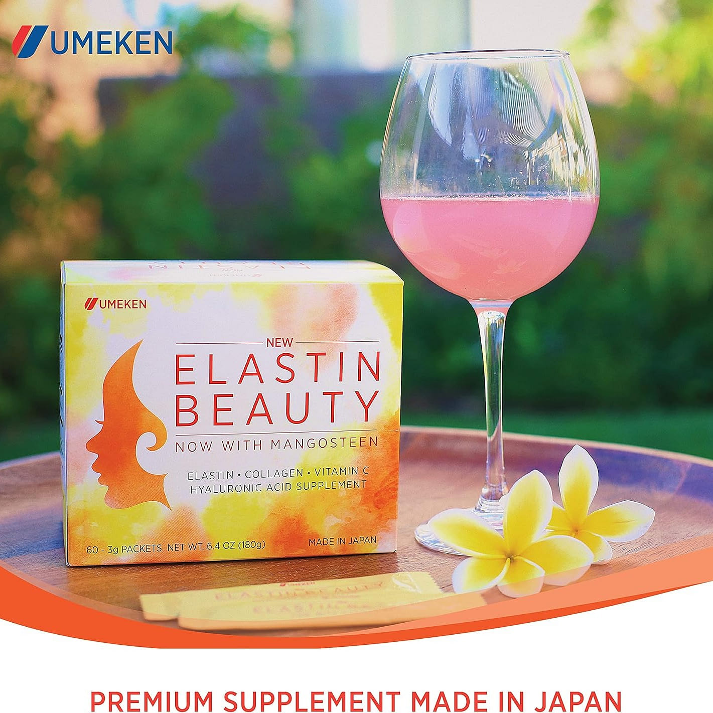 UMEKEN Elastin Beauty collagen 60 packets 1 箱