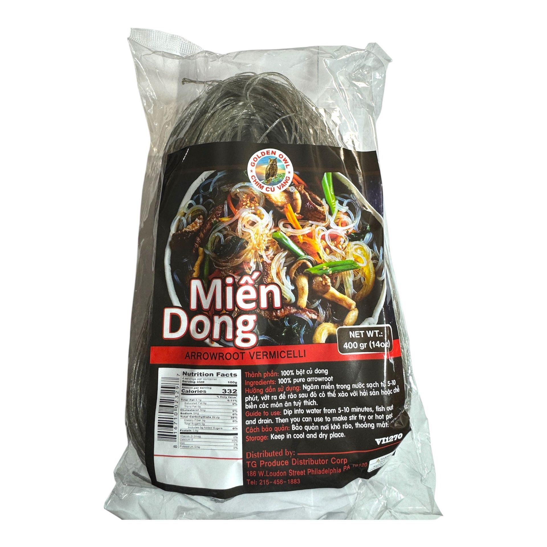 Arrowroot Vermicelli (Mien Dong) 100% Pure 400 g