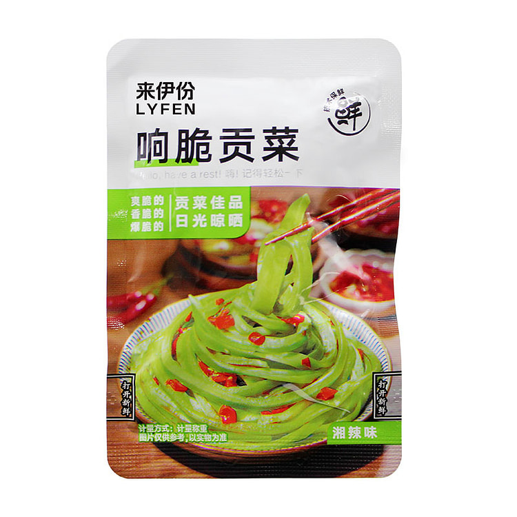 来伊份响脆贡菜下饭菜零食250g*1袋