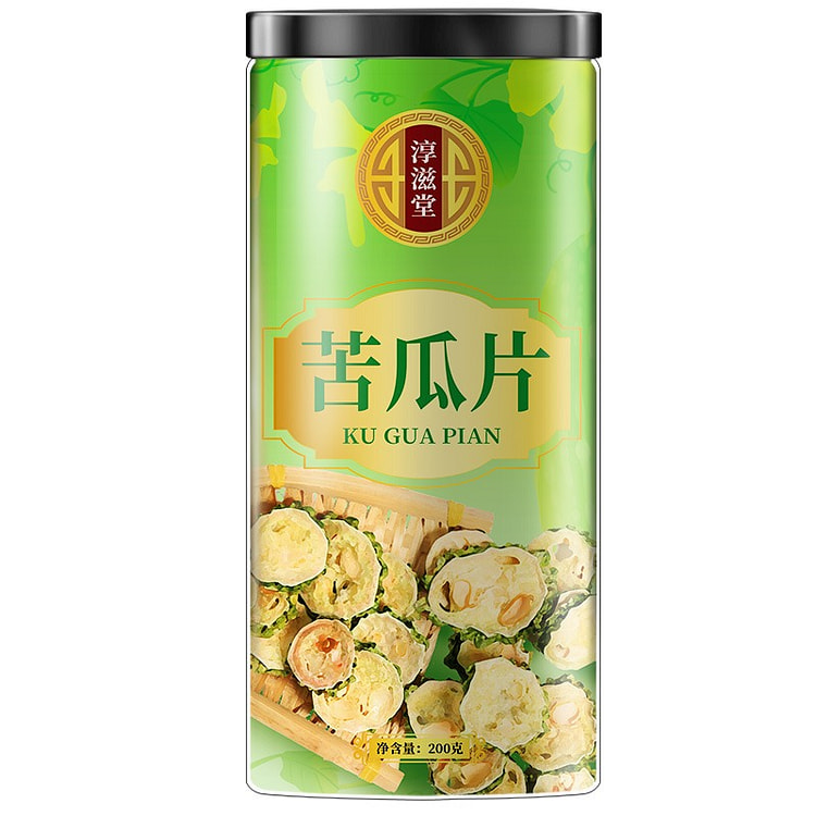 北京同仁堂 苦瓜片茶干 降泡水血糖下火 调节血脂、排毒养颜 罐装 60克