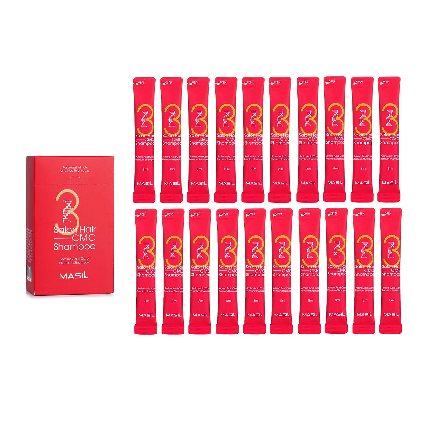 Masil 3 Salon Hair CMC Revitalizing Shampoo With Amino Acid Care Premium Shampoo 20 ml