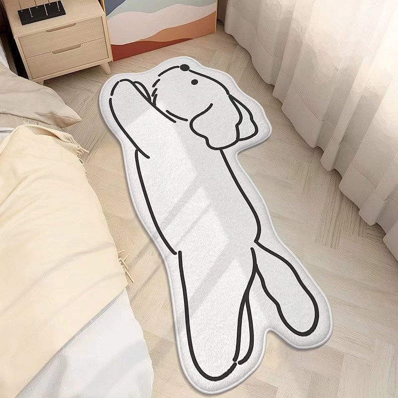 Cashmere-like Ultra Soft Fluffy Area Rugs,running-dog 1 count