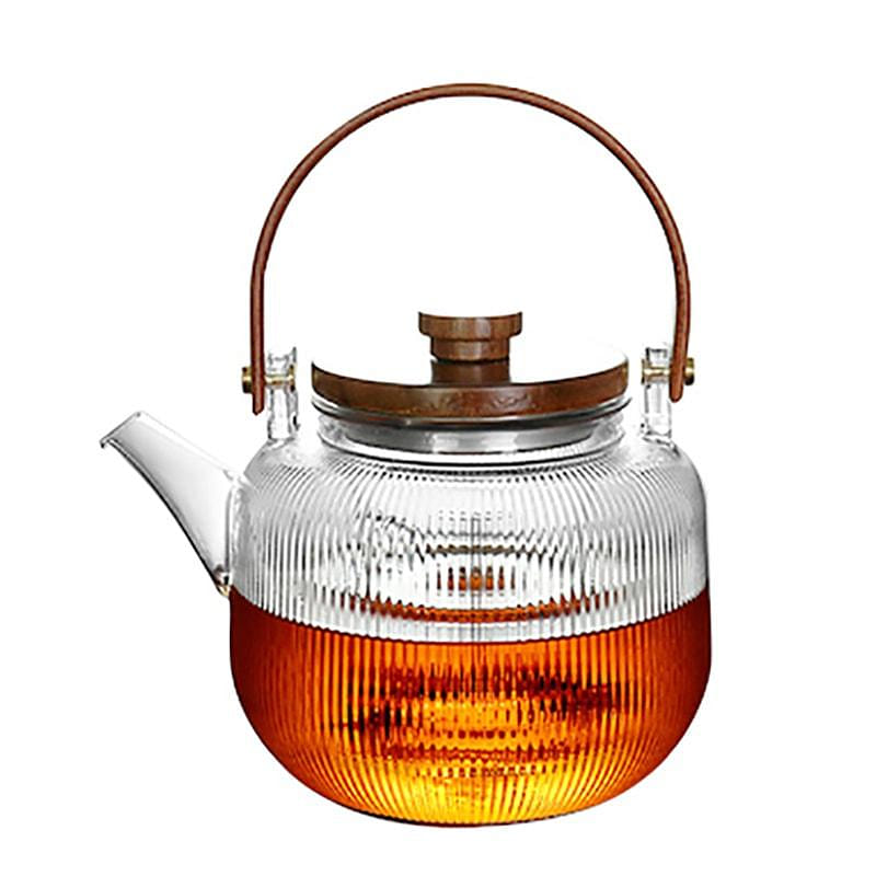 NESTLADY Walnut Handle Teapot Heat Resistant 1 count