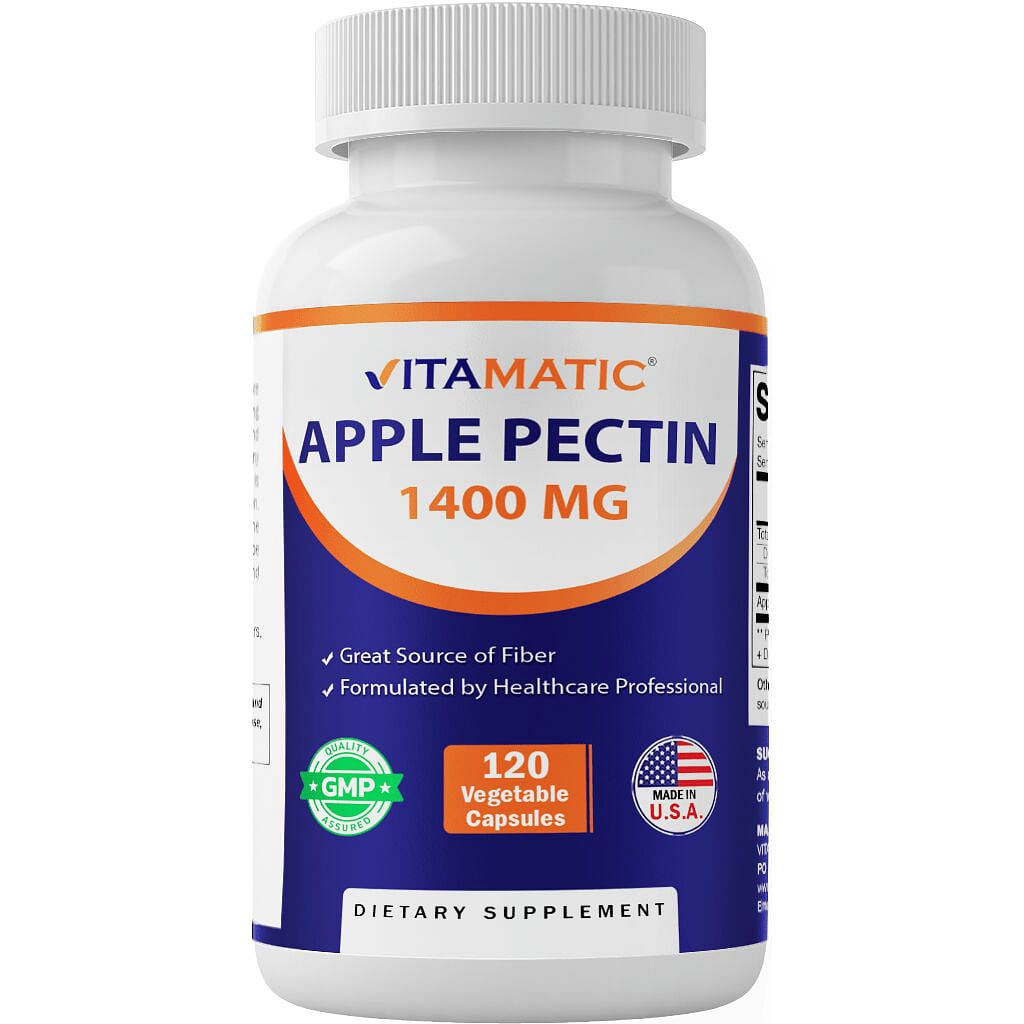 Apple Pectin 1400mg per serving – 120 Capsules 1 each