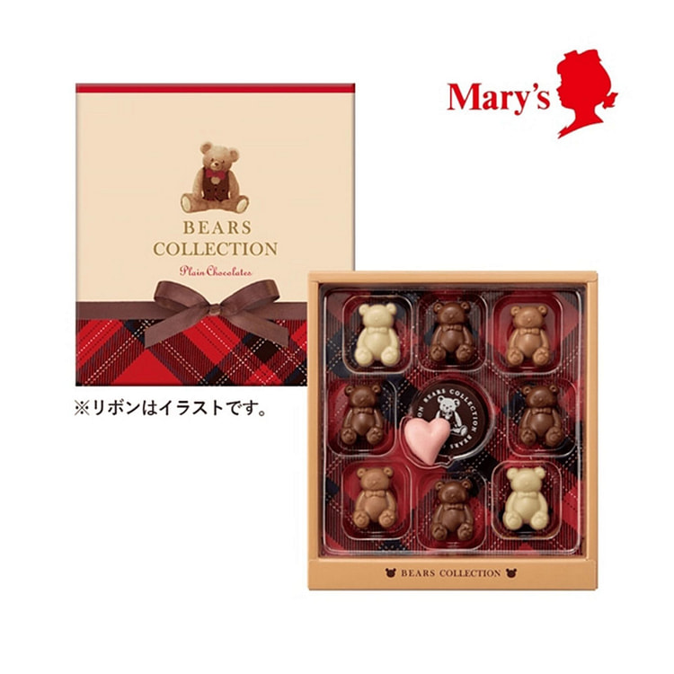 Mary's Bear Valentine's Day Chocolates 10 pcs 1 each