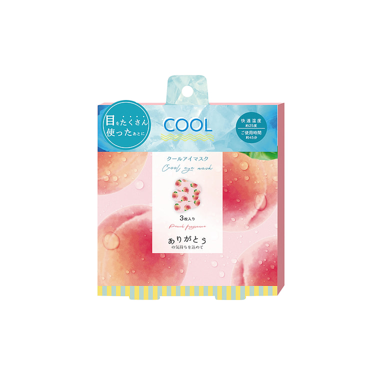 虹雅堂 凉感冰敷眼罩 桃子香 3片