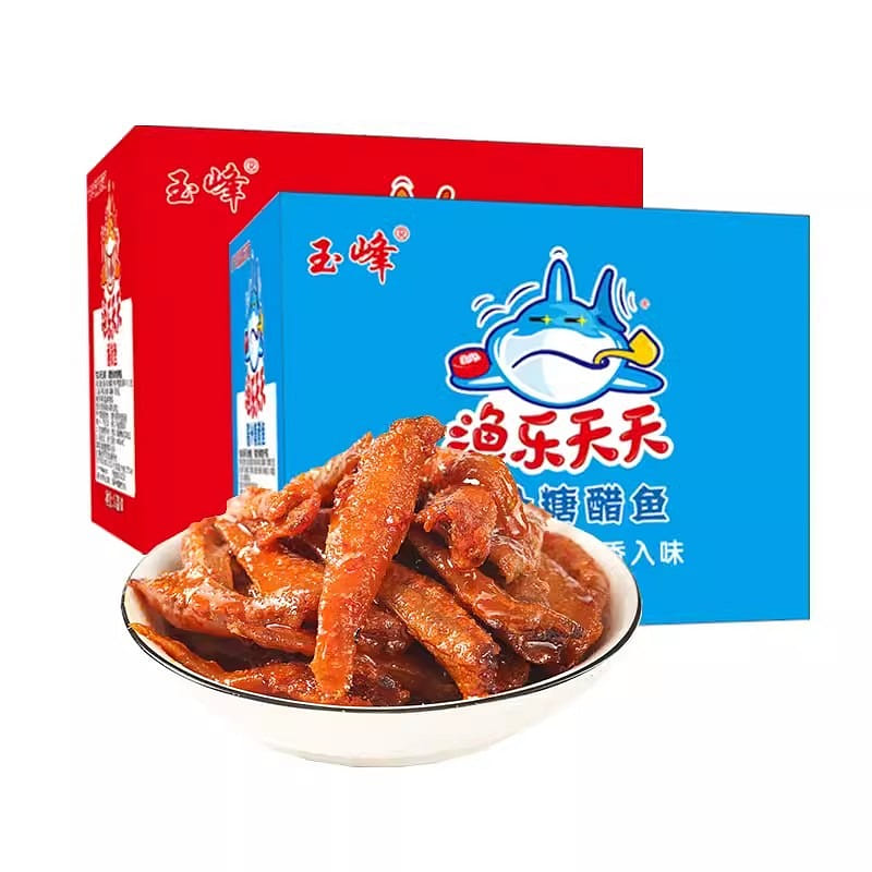 Yufeng Hunan special small fish snacks - sauce flavor 30 packets/box 1 box