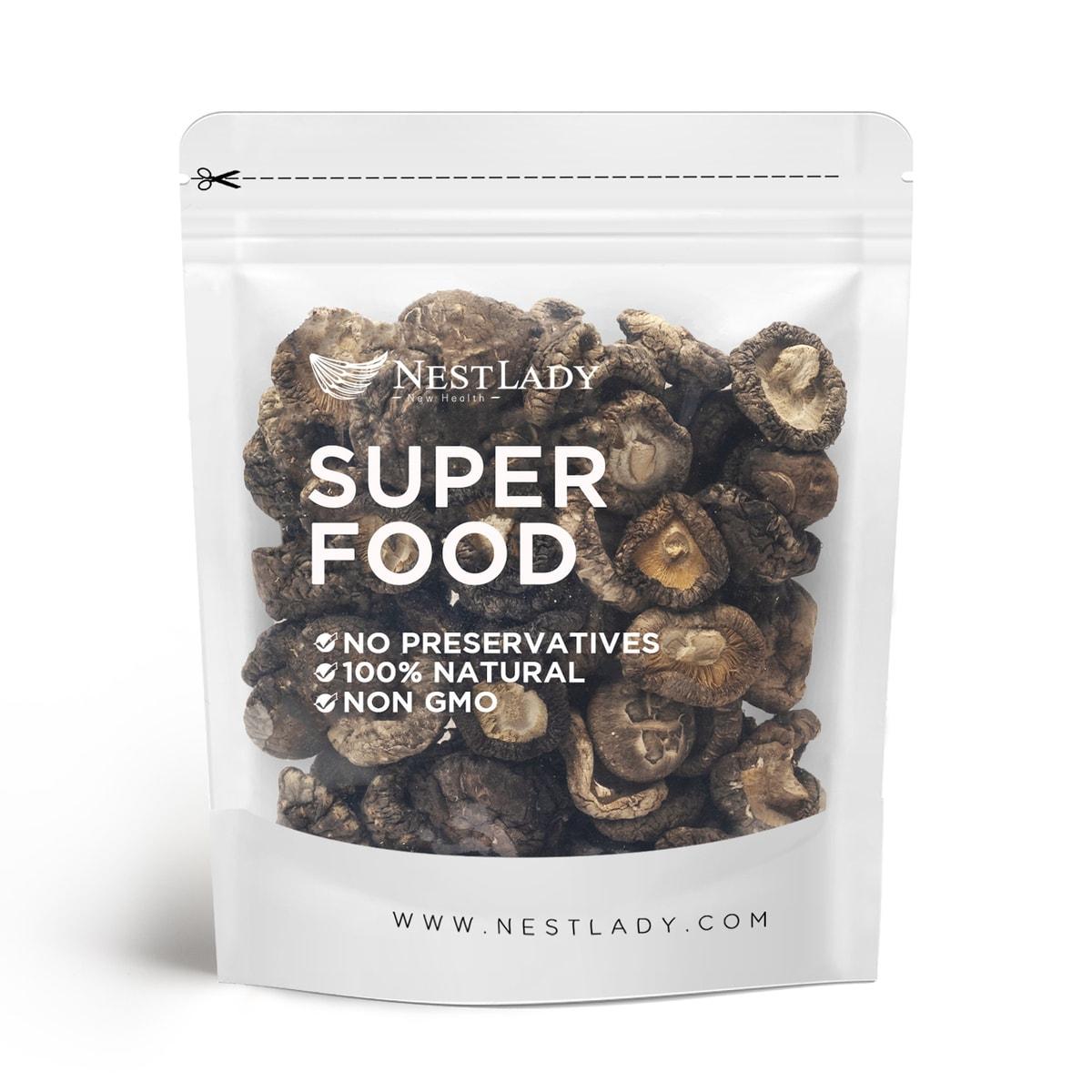 NESTLADY Dried Shiitake Mushrooms 150g - Rehydrate Quickly Soft Texture 1 count