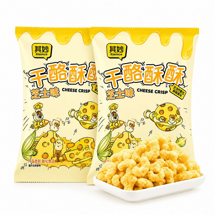 Kiemce Cheese Crisp Corn Puffs(3 pcs) 70 g