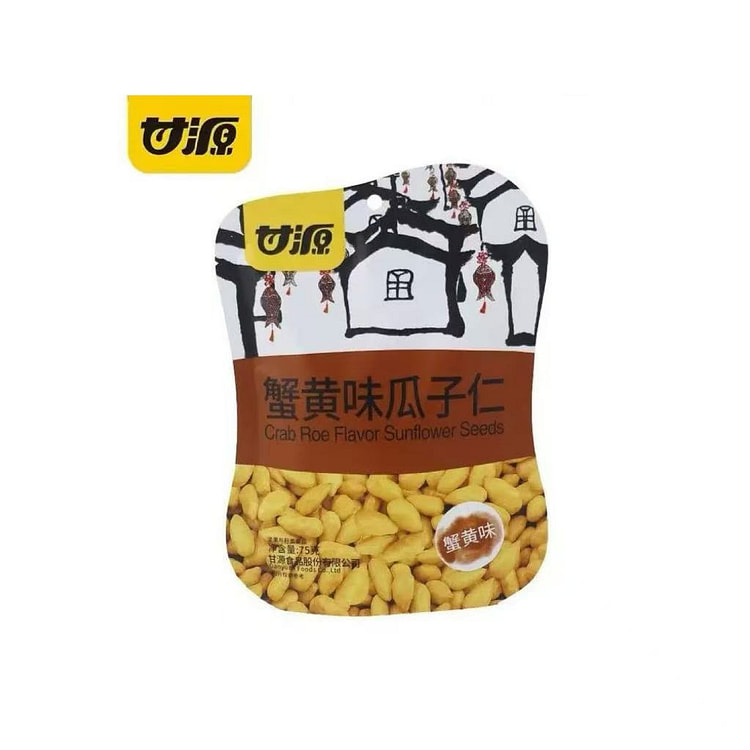 甘源蟹黄味去壳瓜子仁休闲零食追剧伴侣75g*1袋 75 克