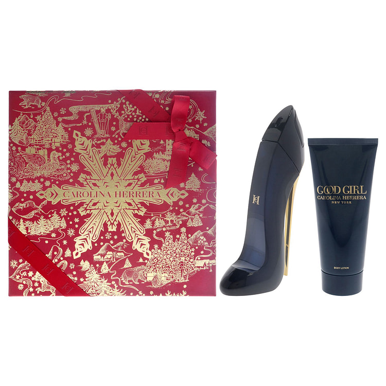 キャロライナ ヘレラのグッド ガール 女性用 - 2.7 オンス EDP スプレー、3.4 オンス ボディ ローション 2 点ギフト セット