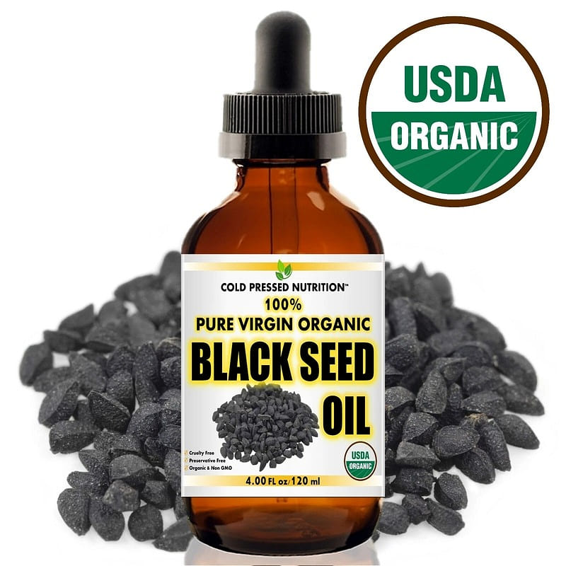 100% Pure Virgin CERTIFIED Organic Black Seed Oil 4 fl.oz