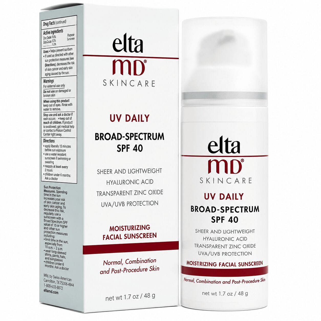 EltaMD UV Moisturizing Facial Sunscreen SPF 40 – 1 1 pack