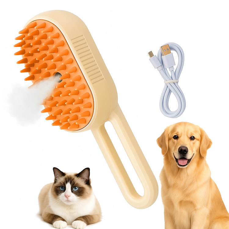 长毛和短毛宠物三合一美容刷 1 份