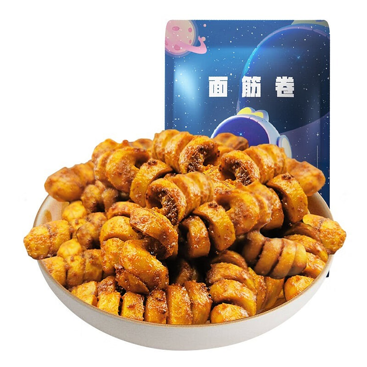 周小伴 面筋卷 孜然烧烤味零食 160g