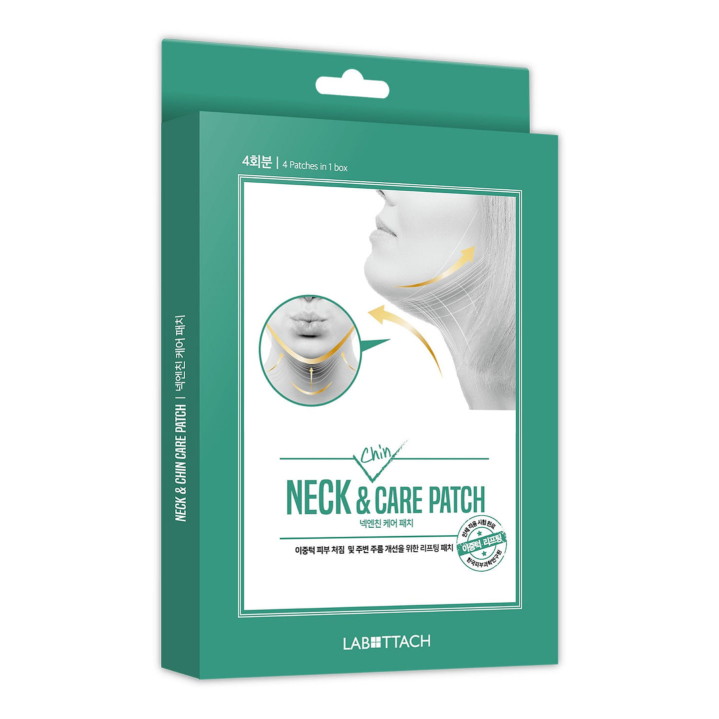 Labottach Neck Wrinkle & Chin Lifting Care Patches 4 count