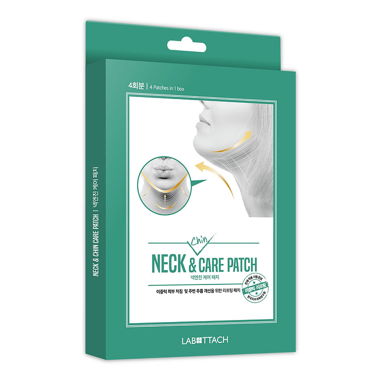 Labottach Neck Wrinkle & Chin Lifting Care Patches 4 count