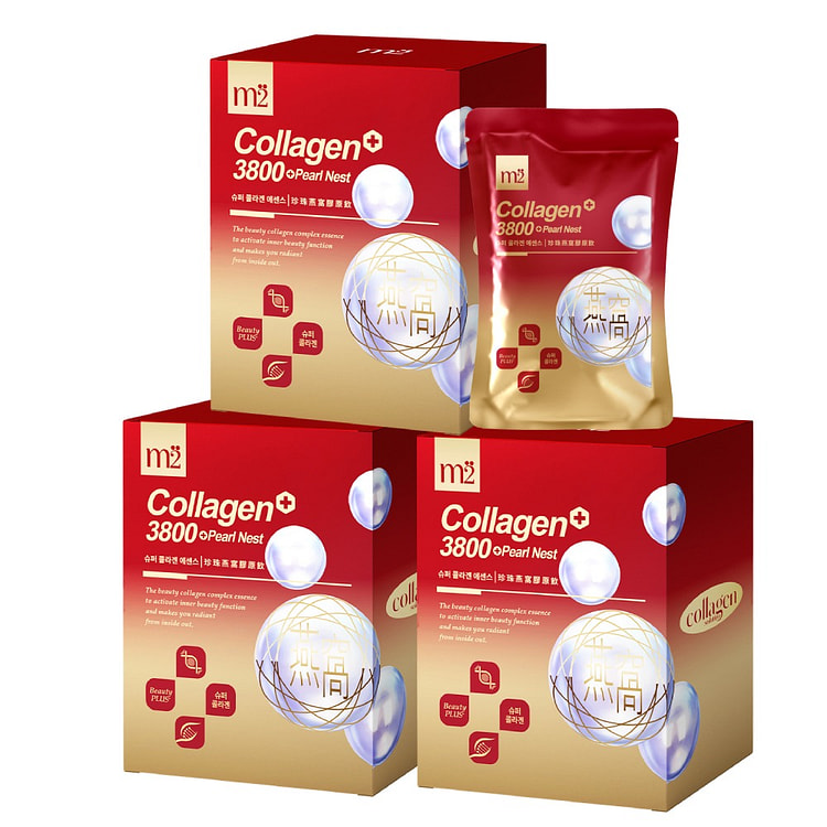 M2 Pearl & Bird's Nest Collagen Drink 8pack 35 ml*3 boxes