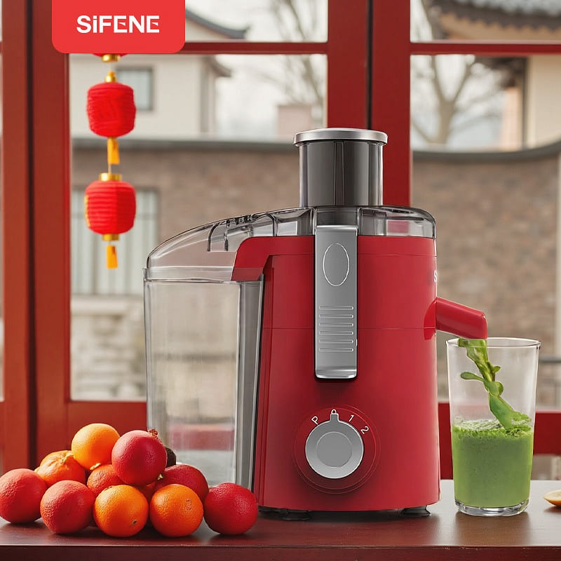350W Centrifugal Juicer Machine, Red 1 count