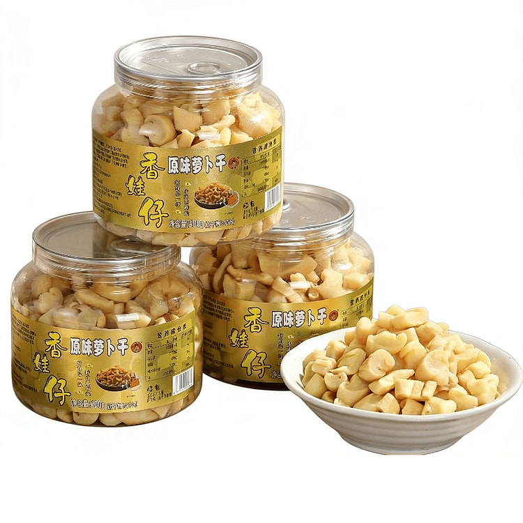 香娃仔原味萝卜干香脆即食清淡下饭开胃菜萝卜脯 400 克