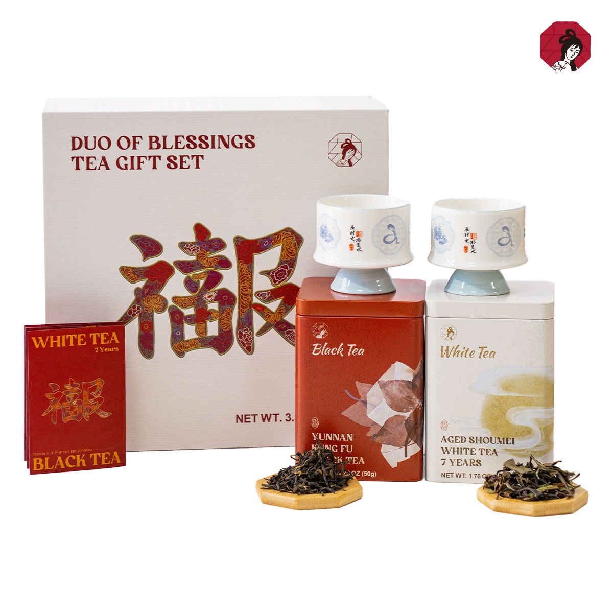 茶颜悦色好事成双茶礼盒2罐红浓白润,韵厚香醇1 盒- Weee!